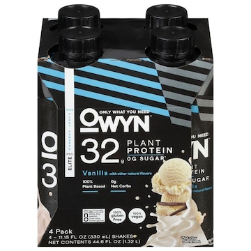 Owyn Pro Elite Protein Shake, Vanilla, 4 Pack