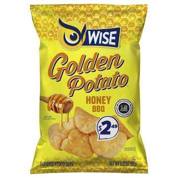 WISE Potato Chips, Honey BBQ, Golden Potato