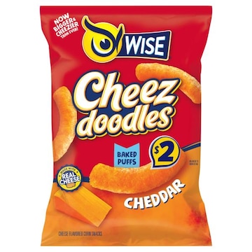 WISE Corn Snacks, Baked Puffs, Cheddar