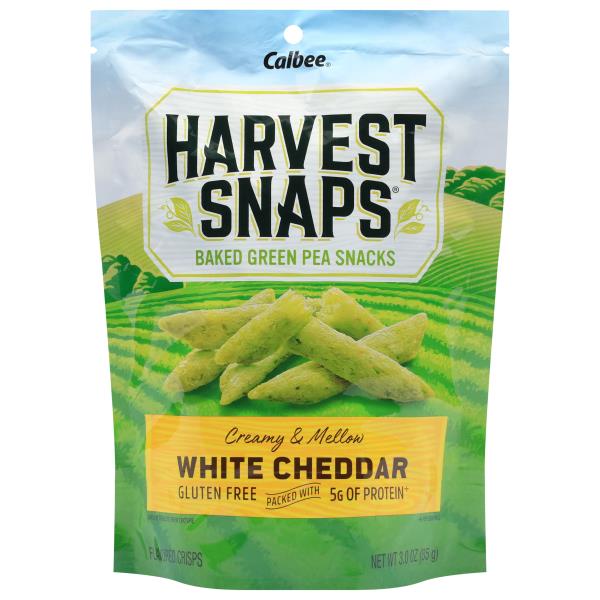 Harvest Snaps Baked Green Pea Snacks, White Cheddar | Publix Super