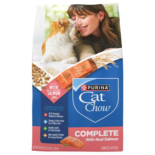 Purina One Cat Chow Cat Food, with Real Salmon, Complete Publix Super
