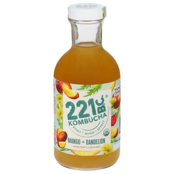 221 B.C. Kombucha, Mango + Dandelion