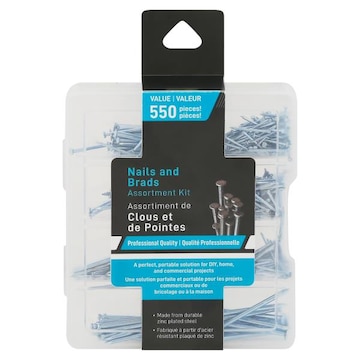 Jacent Nail & Brad Kit, Assorted