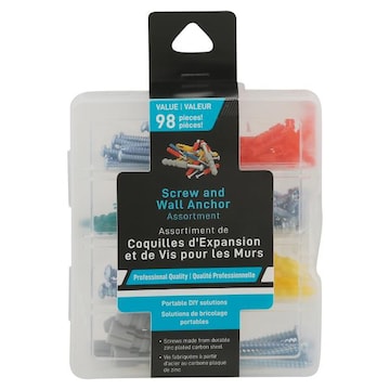 Jacent Screw & Wall Anchors, Assorted