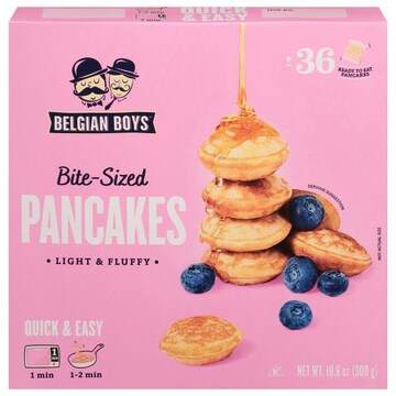 Belgian Boys Bite-Sized Pancakes