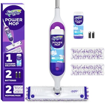 Swiffer Powermop Multi-Surface Kit for Floor Cleaning, Fresh Scent