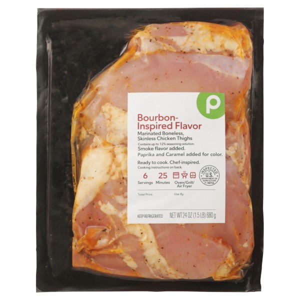 Publix Bourbon-Inspired Flavor, Marinated Boneless Skinless