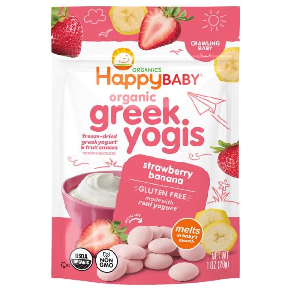 Happy Baby Organics Organic Greek Yogis Freeze-Dried Greek Yogurt