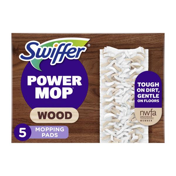 Swiffer Powermop Wood Mopping Pad Refills, 5 count Publix Super Markets
