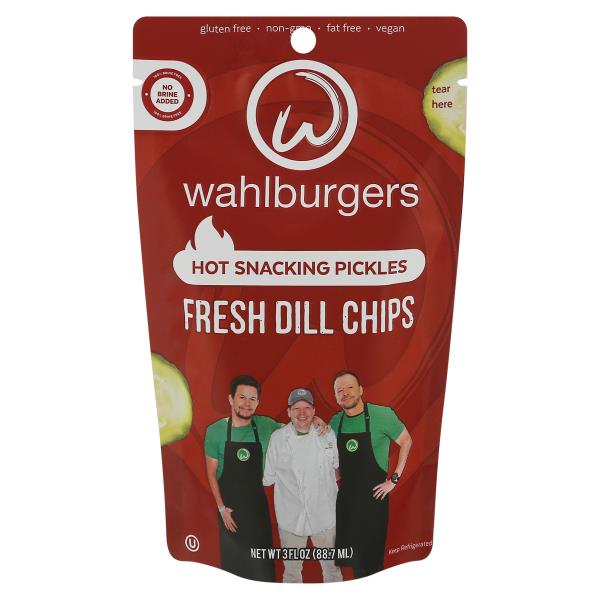 Wahlburgers Dill Chips, Fresh, Hot Snacking Pickles Publix Super Markets