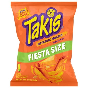 Takis Non-Spicy Intense Nacho Tortilla Chips Fiesta Size