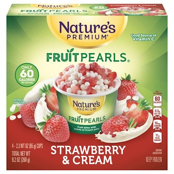 Nature's Premium Strawberry & Cream Fruit Pearls