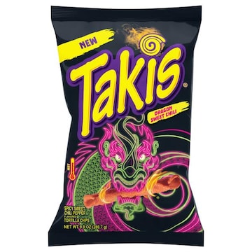 Takis Tortilla Chips, Dragon Sweet Chili, Hot