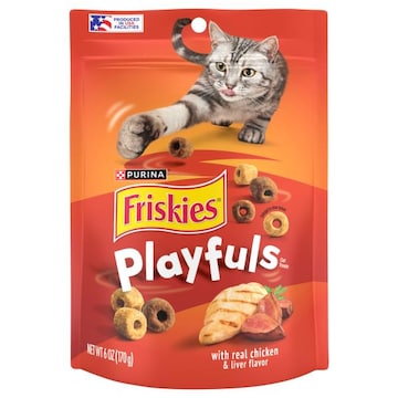 Friskies Playfuls with Real Chicken & Liver Flavor Cat Treats