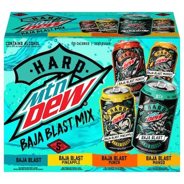 Mtn Dew Baja Blast Mix Hard Malt Beverage