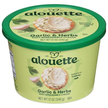Alouette Cheese, Garlic & Herbs, Spreadable, Soft