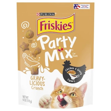 Friskies Party Mix Cat Treats, Chicken & Gravy Flavors