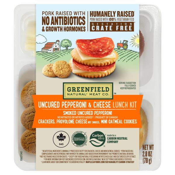 Greenfield Natural Meat Co. Lunch Kit, Uncured Pepperoni & Cheese