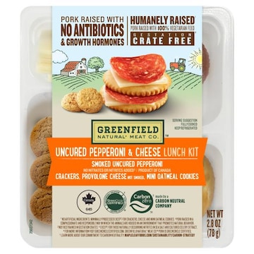 Greenfield Natural Meat Co. Lunch Kit, Uncured Pepperoni & Cheese