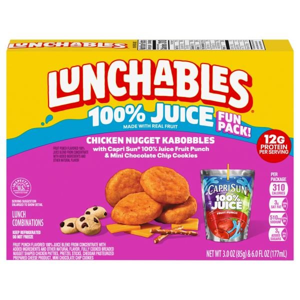 Lunchables Meal Kit, Chicken Nugget Kabobbles Publix Super Markets