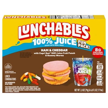 Lunchables Ham & Cheddar Lunch Combinations Fun Pack