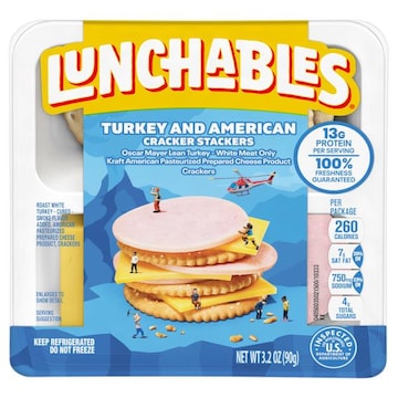 Lunchables Turkey and American Crackers Stackers