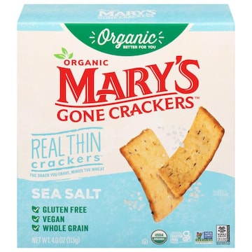 Mary's Gone Crackers Organic Real Thin Sea Salt Crackers