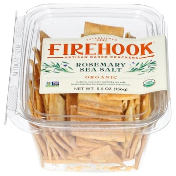 Firehook Organic Rosemary Sea Salt Artisan Baked Crackers
