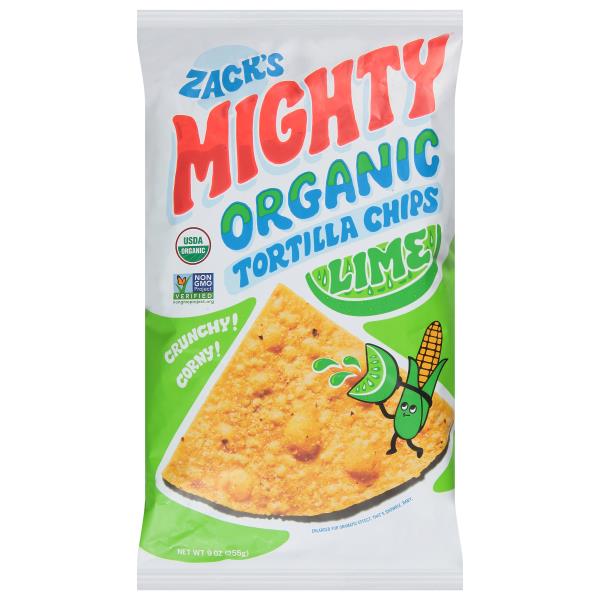 Zack's Mighty Tortilla Chips, Organic, Lime | Publix Super Markets