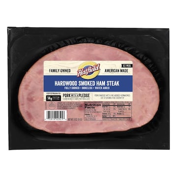 Hatfield Ham Steak, Hardwood Smoked, Boneless
