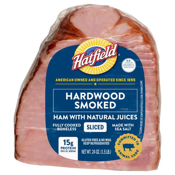 Hatfield Ham, with Natural Juices, Hardwood Smoked, PreSliced Publix