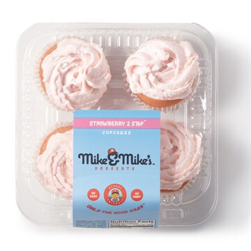 Mike & Mike's Strawberry Cupcakes 4ct