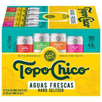 Topo Chico Hard Seltzer, Aguas Frescas, Assorted