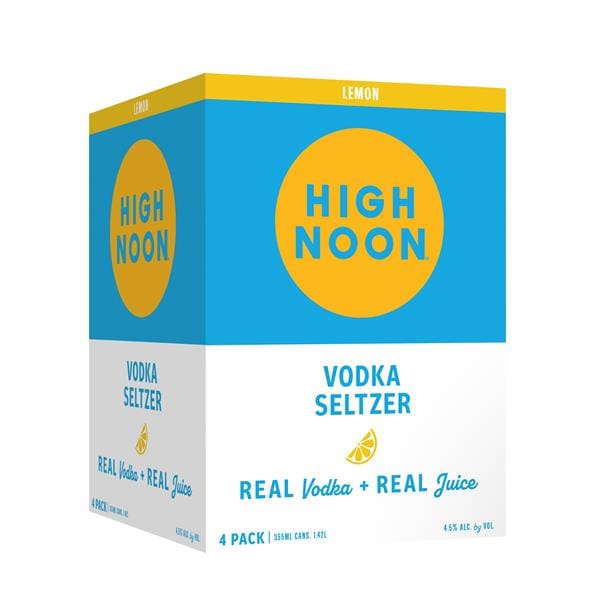 High Noon Lemon Vodka Hard Seltzer 355ml Can 4pk | Publix Super