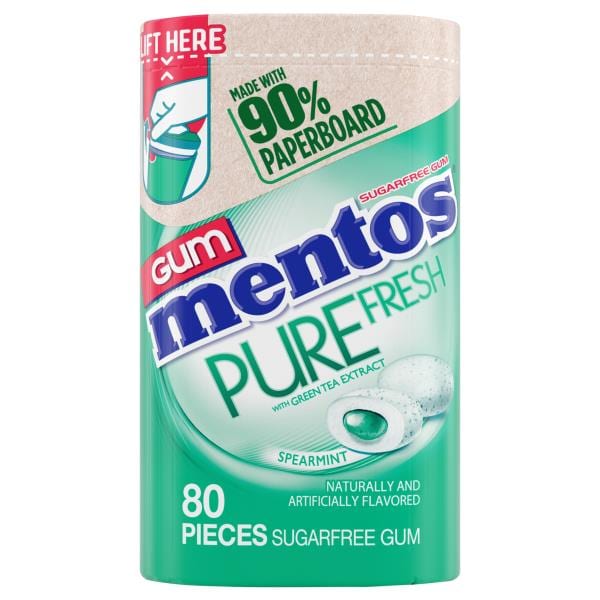 Mentos Pure Fresh Gum, Sugarfree, Spearmint | Publix Super Markets