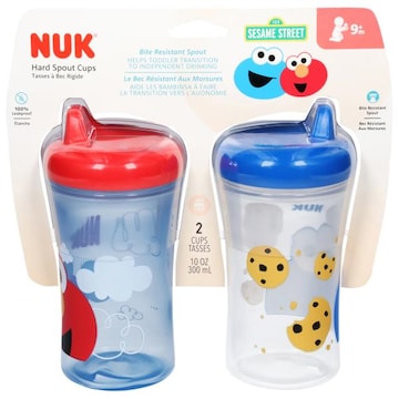 Nuk Sesame Street Cups, Hard Spout, 10 Ounces, 9+ Months