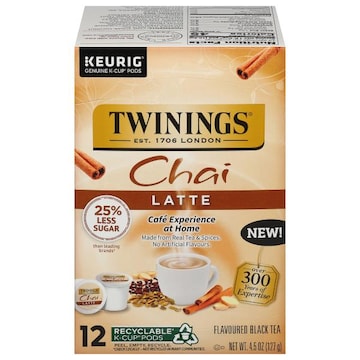 Twinings Black Tea, Chai Latte, K-Cup Pods