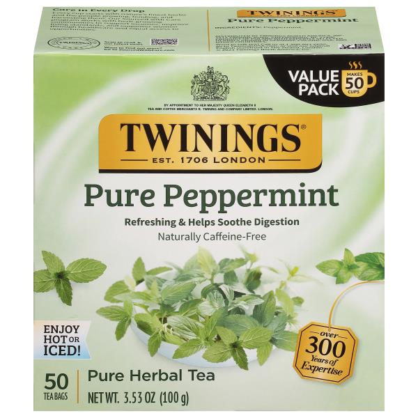 Twinings Herbal Tea, Pure Peppermint, Tea Bags Publix Super Markets