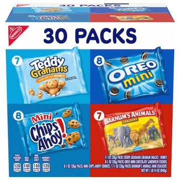 Nabisco Snacks, 30 Packs