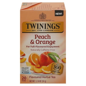 Twinings Herbal Tea, Peach & Orange Flavoured, Tea Bags