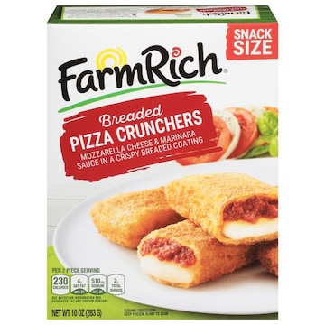 Farm Rich Pizza Crunchers, Breaded, Snack Size
