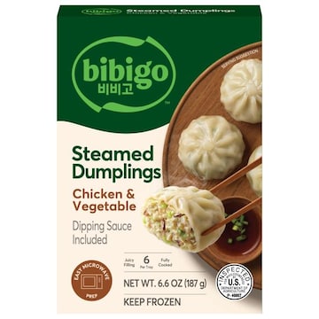 Bibigo Frozen Chicken & Vegetable Steamed Dumplings