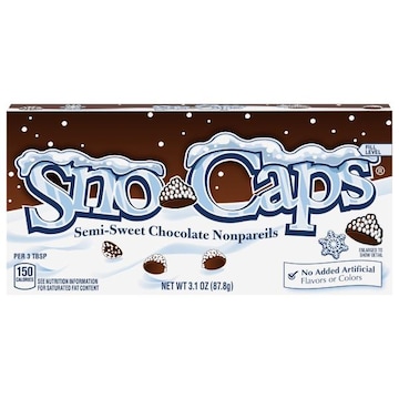 Sno Caps Nonpareils, Semi-Sweet Chocolate