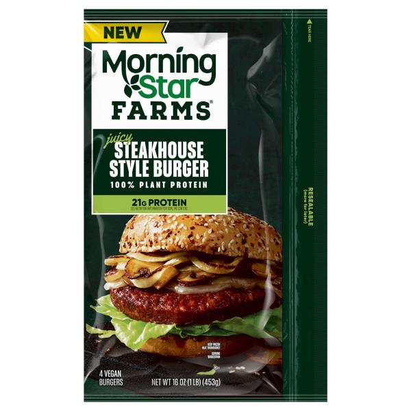 Morningstar Farms Burgers Vegan Steakhouse Style Publix Super Markets