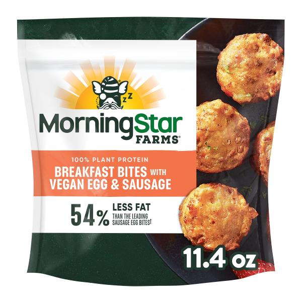 MorningStar Farms Meatless Breakfast Bites, Vegan Egg and Sausage