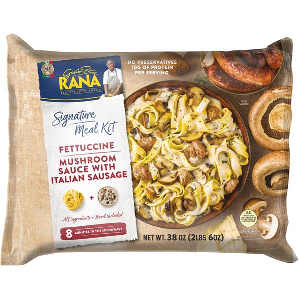 Rana Signature Meal Kit, Mushroom Sauce with Italian Sausage, Fettucine
