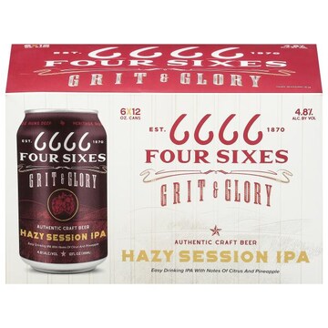 Four Sixes Grit & Glory Hazy Session Ipa