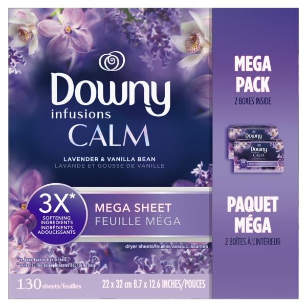 Downy Infusions Dryer Sheets, CALM, 130 Ct | Publix Super Markets
