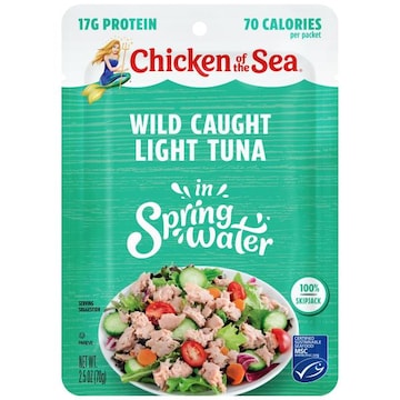 Chicken of the Sea Wild Caught Light Tuna in Spring Water Packet