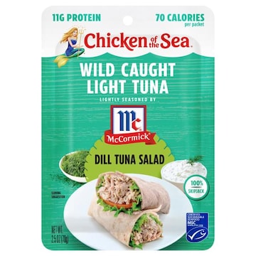 Chicken of the Sea Wild Caught Light Tuna Packet, Dill Tuna Salad